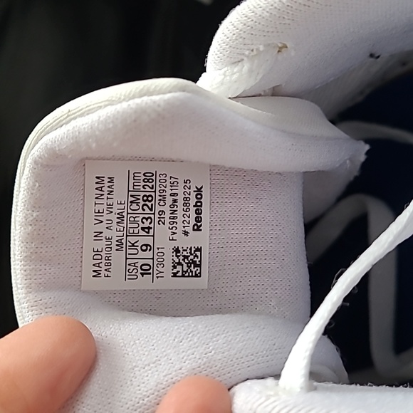 Reebok white leather sneakers  for man size 10 for 🇺🇸 - Picture 6 of 11